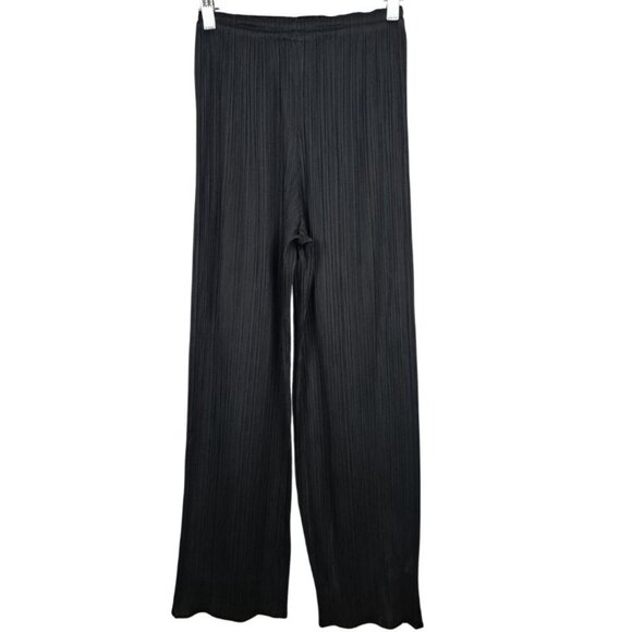 Pleats Please by Issey Miyake Black Pants EUC Size 1 - Picture 3 of 9